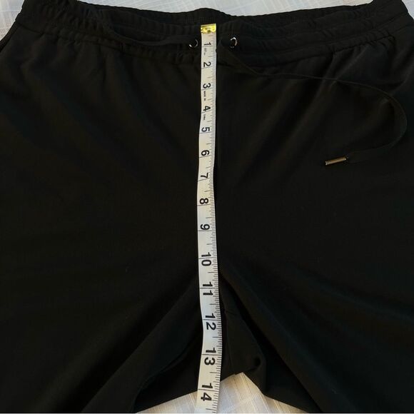 Joie Black Pull On Elastic Drawstring Waist Straight Leg Relaxed Fit Pants SZ L - Picture 13 of 13